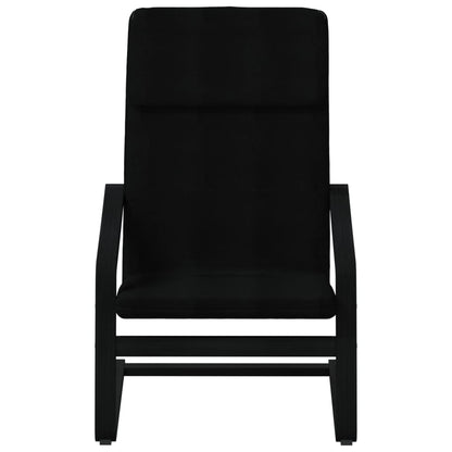 vidaXL Fauteuil de relaxation noir en tissu