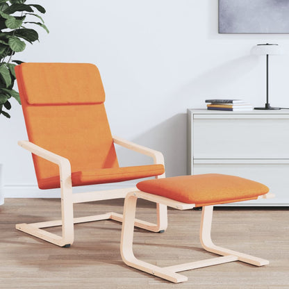 vidaXL Fauteuil relax jaune foncé en tissu