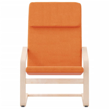 vidaXL Fauteuil relax jaune foncé en tissu