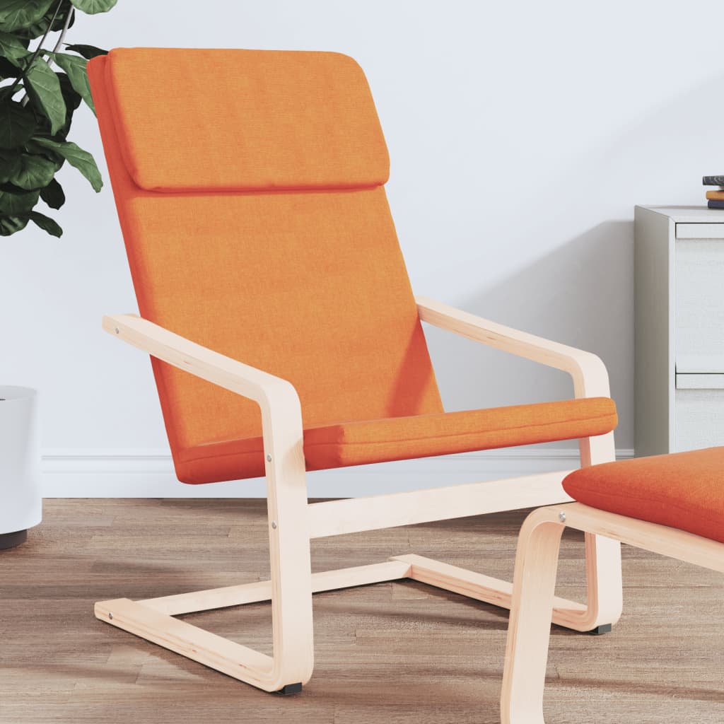 vidaXL Fauteuil relax jaune foncé en tissu