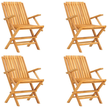 vidaXL Ensemble de salle à manger de jardin 5 pcs en teck massif