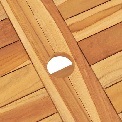 vidaXL 5-tlg. Garten-Essgruppe Massivholz Teak