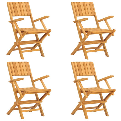 vidaXL 5-tlg. Garten-Essgruppe Massivholz Teak
