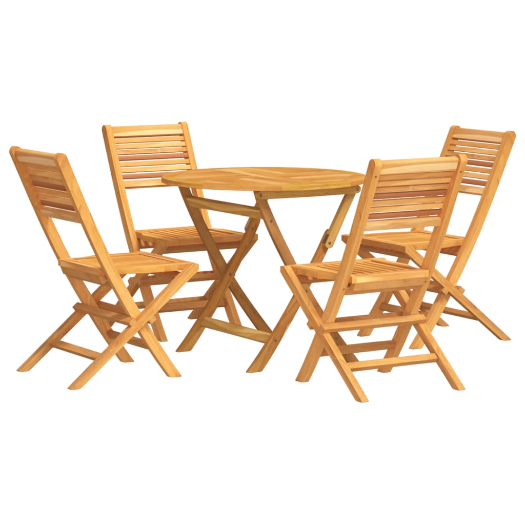 vidaXL Ensemble de salle à manger de jardin 5 pcs en teck massif