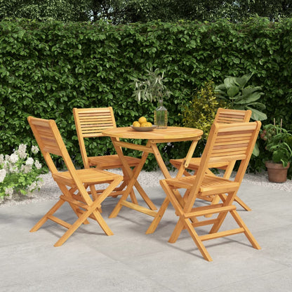 vidaXL Ensemble de salle à manger de jardin 5 pcs en teck massif