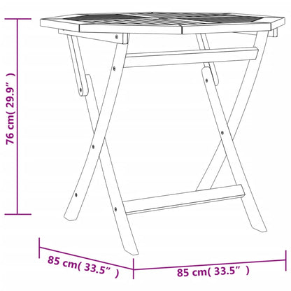 vidaXL 5-tlg. Garten-Essgruppe Massivholz Teak