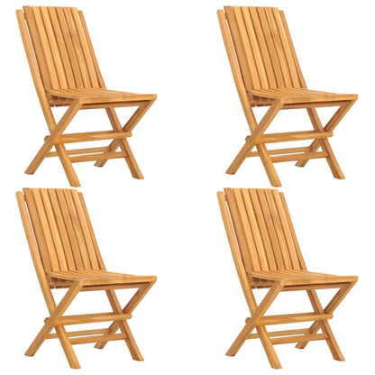 vidaXL 5-tlg. Garten-Essgruppe Massivholz Teak