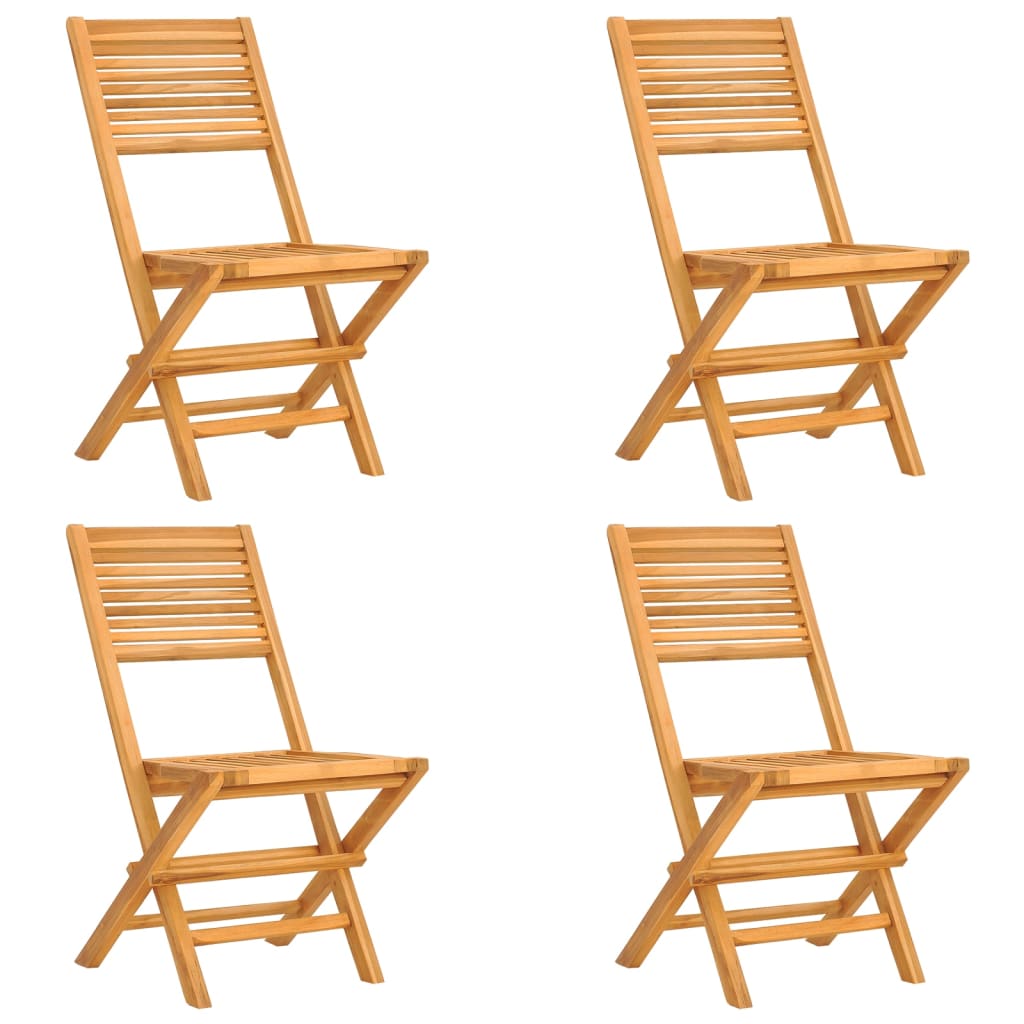 vidaXL 5-tlg. Garten-Essgruppe Massivholz Teak