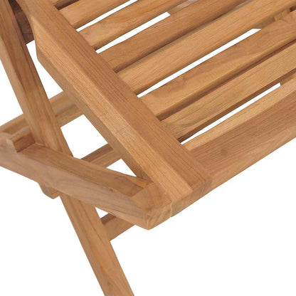 vidaXL Ensemble de salle à manger de jardin 5 pcs en teck massif
