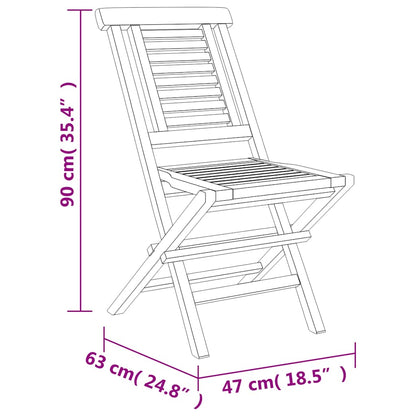vidaXL Ensemble de salle à manger de jardin 5 pcs en teck massif