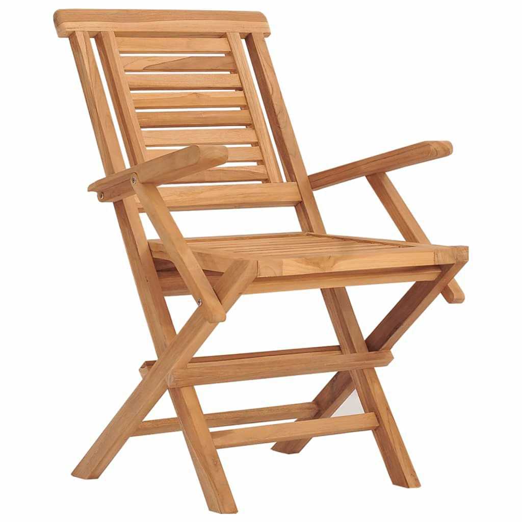 vidaXL Ensemble de salle à manger de jardin 5 pcs en teck massif