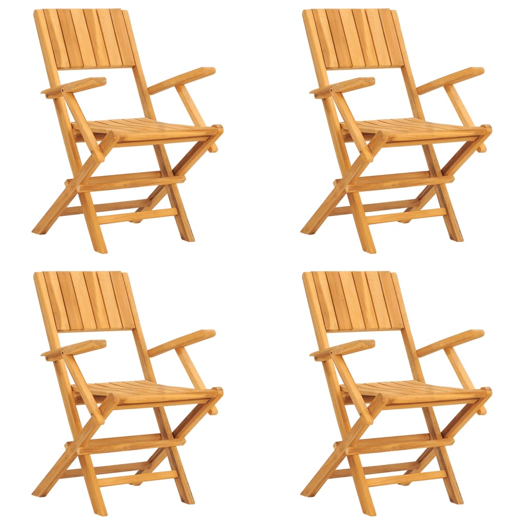 vidaXL Ensemble de salle à manger de jardin 5 pcs en teck massif