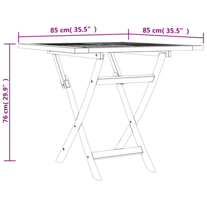 vidaXL Ensemble de salle à manger de jardin 5 pcs en teck massif