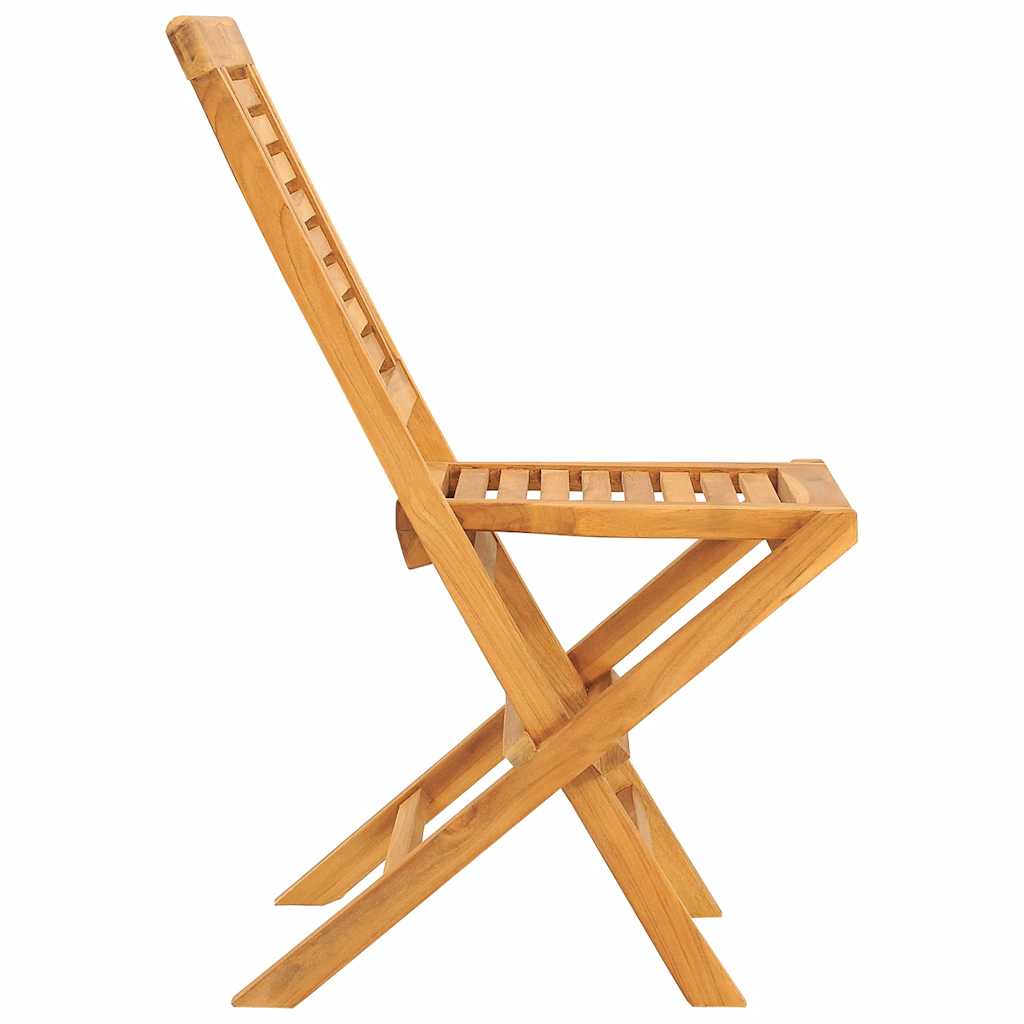 vidaXL Gartenstühle 4 Stk. Klappbar 47x63x90 cm Massivholz Teak