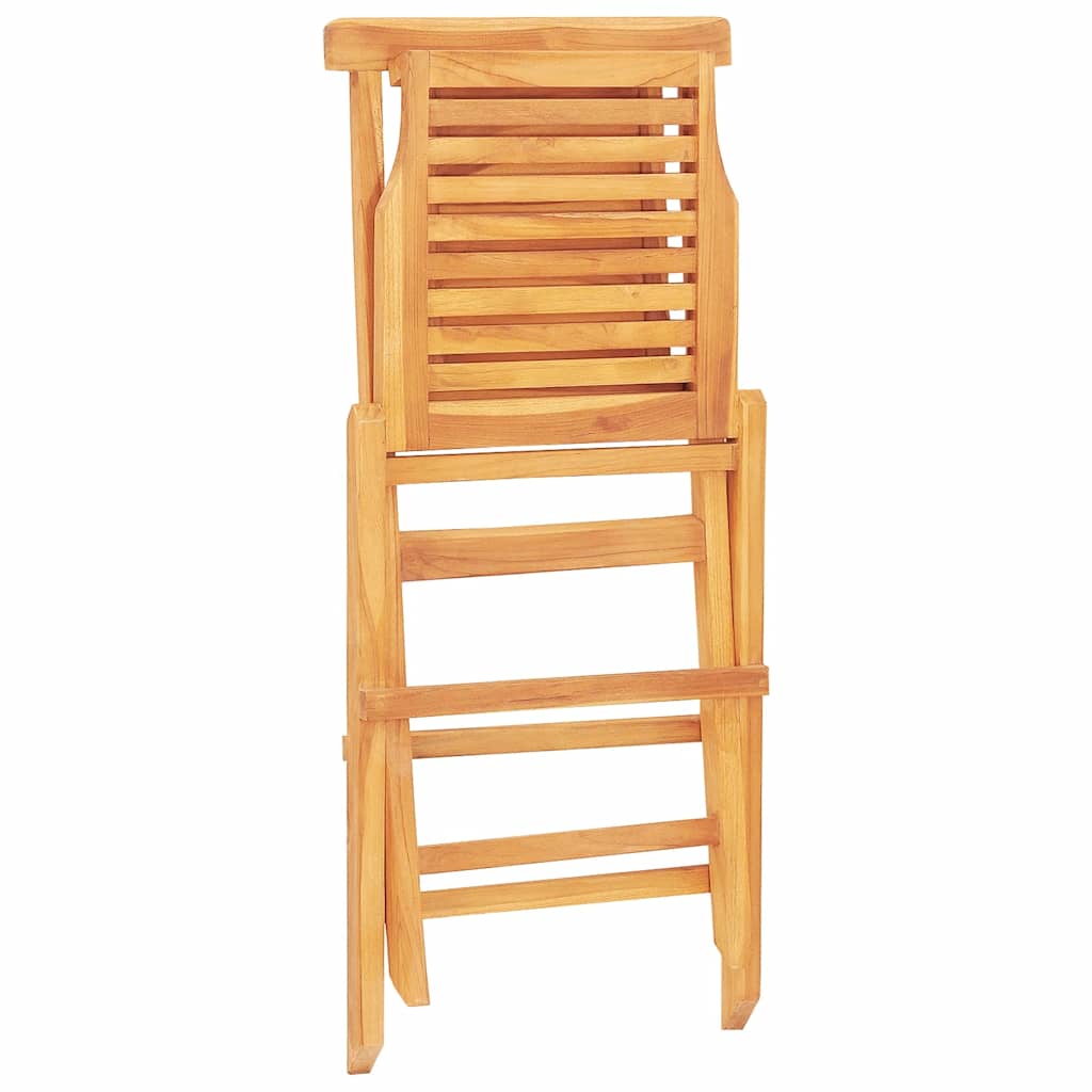 vidaXL Chaises de jardin pliantes 6 pcs 47x63x90 cm en teck massif