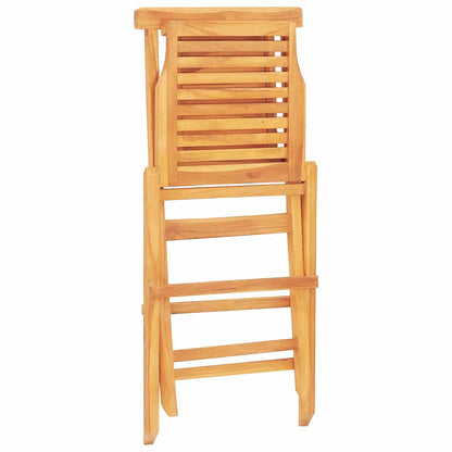vidaXL Chaises de jardin pliantes 6 pcs 47x63x90 cm en teck massif