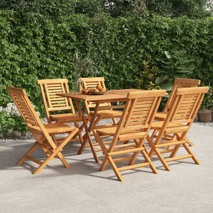 vidaXL Chaises de jardin pliantes 6 pcs 47x63x90 cm en teck massif
