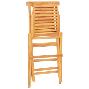 vidaXL Gartenstühle 8 Stk. Klappbar 47x63x90 cm Massivholz Teak