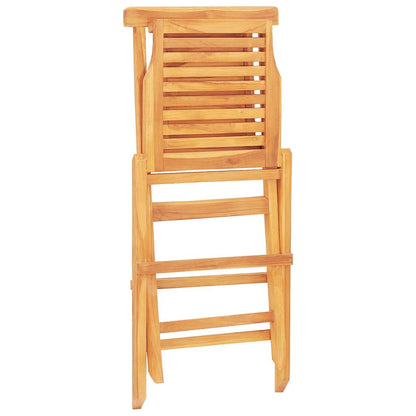 vidaXL Chaises de jardin 8 pcs Pliables 47x63x90 cm Bois de teck massif