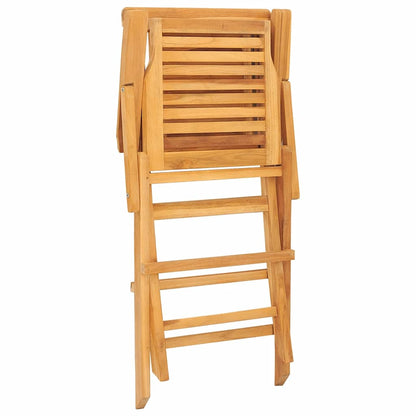 vidaXL Gartenstühle 4 Stk. Klappbar 56x63x90 cm Massivholz Teak