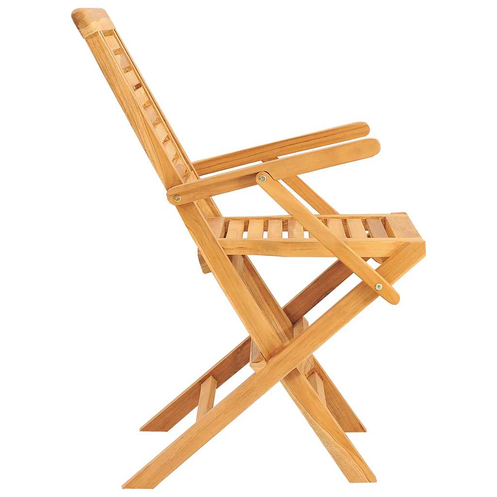 vidaXL Gartenstühle 6 Stk. Klappbar 56x63x90 cm Massivholz Teak