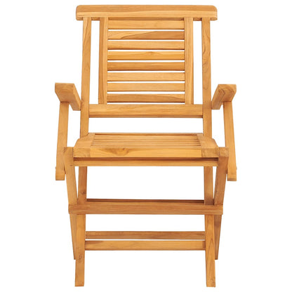 vidaXL Chaises de jardin 8 pcs. Pliables 56x63x90 cm Bois de teck massif
