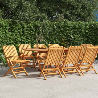 vidaXL Gartenstühle 8 Stk. Klappbar 61x67x90 cm Massivholz Teak