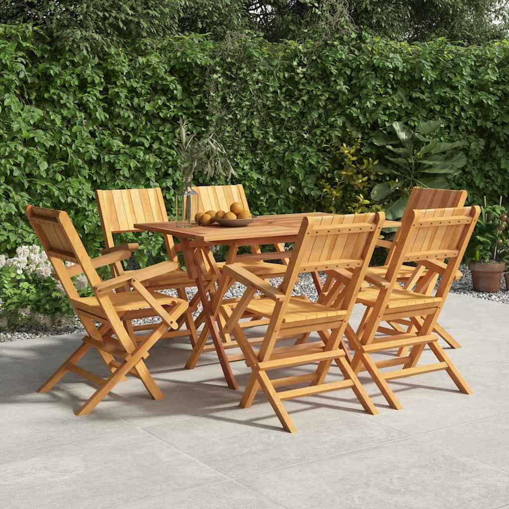 vidaXL Chaises de jardin 6 pcs. Pliables 55x61x90 cm Bois de teck massif
