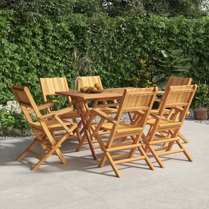 vidaXL Chaises de jardin 6 pcs. Pliables 55x61x90 cm Bois de teck massif