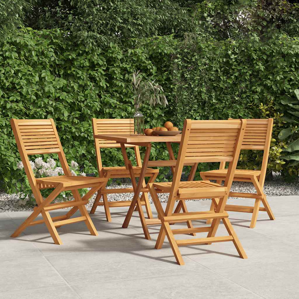 vidaXL Chaises de jardin 4 pcs Pliantes 47x62x90 cm Bois de teck massif