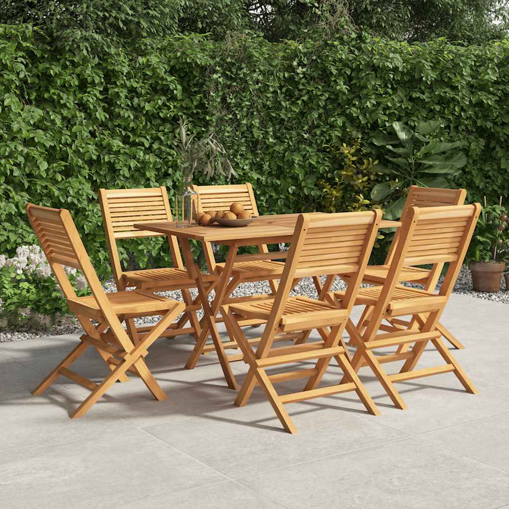vidaXL Chaises de jardin 6 pcs Pliables 47x62x90 cm Bois de teck massif