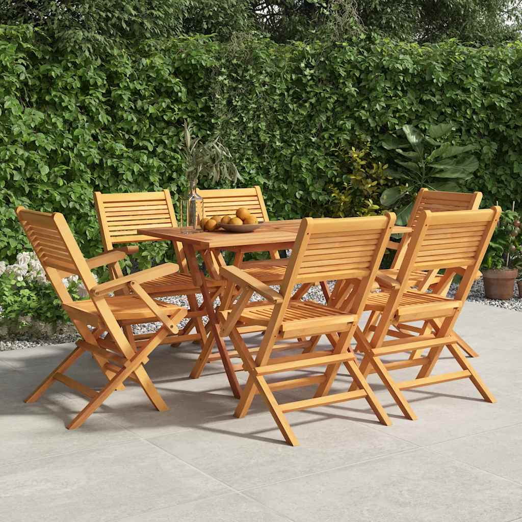 vidaXL Chaises de jardin 6 pcs Pliables 55x62x90 cm Bois de teck massif