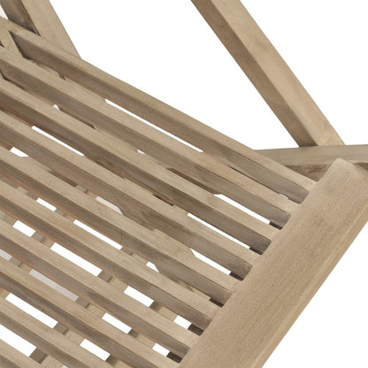 vidaXL Chaises de jardin 4 pcs Pliantes Gris 56x61x89 cm Bois de teck massif