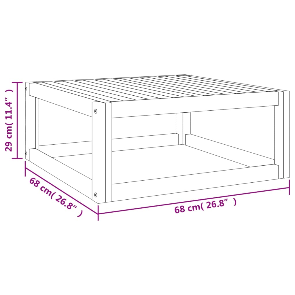 vidaXL Ensemble de mobilier de jardin 4 pcs avec coussins taupe Bois massif