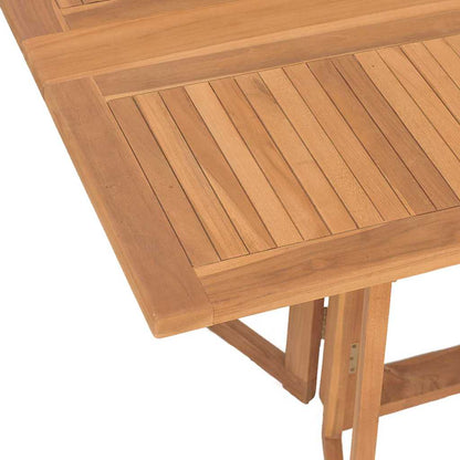 vidaXL Salle à manger de jardin 7 pcs Bois de teck massif Marron