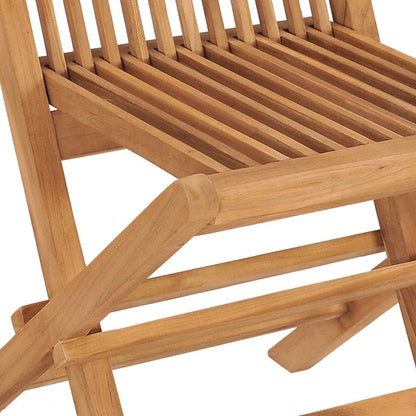 vidaXL Salle à manger de jardin 7 pcs Bois de teck massif Marron