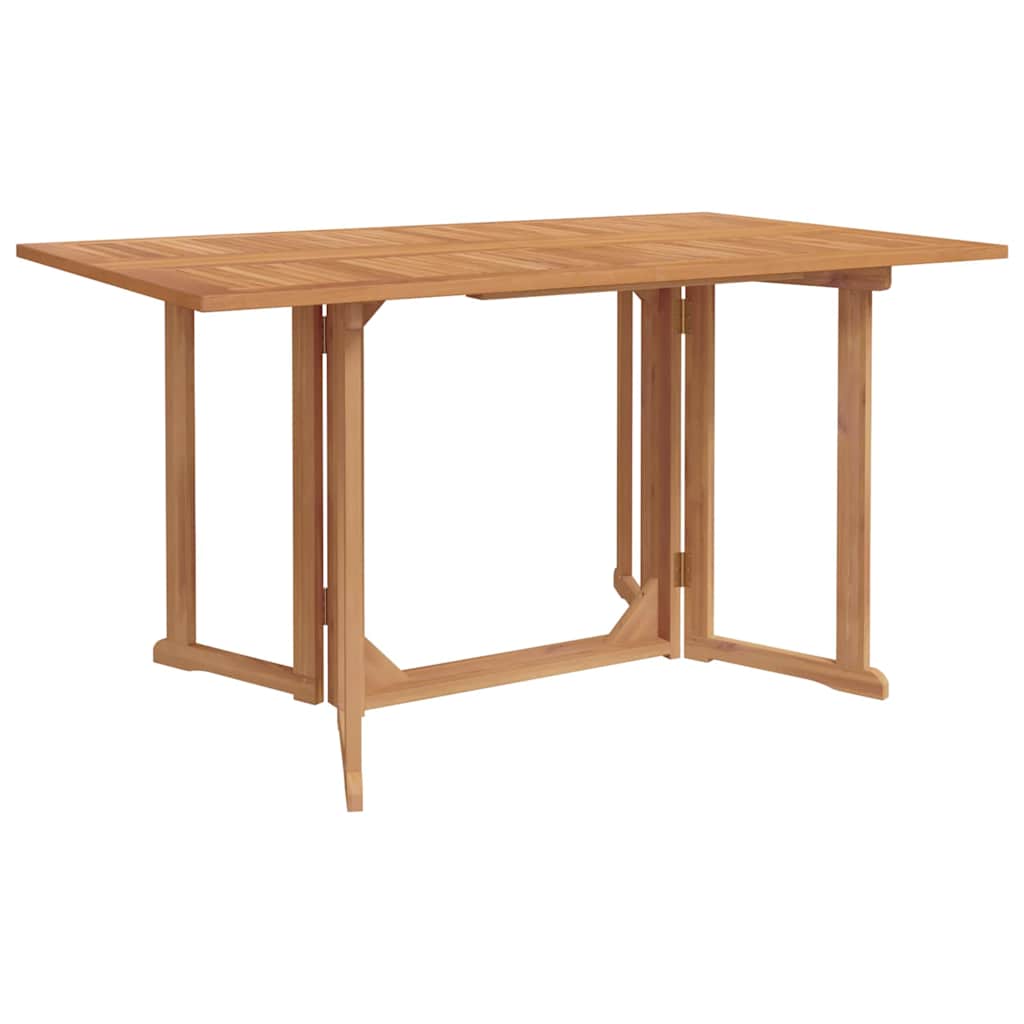 vidaXL Salle à manger de jardin 7 pcs Bois de teck massif Marron