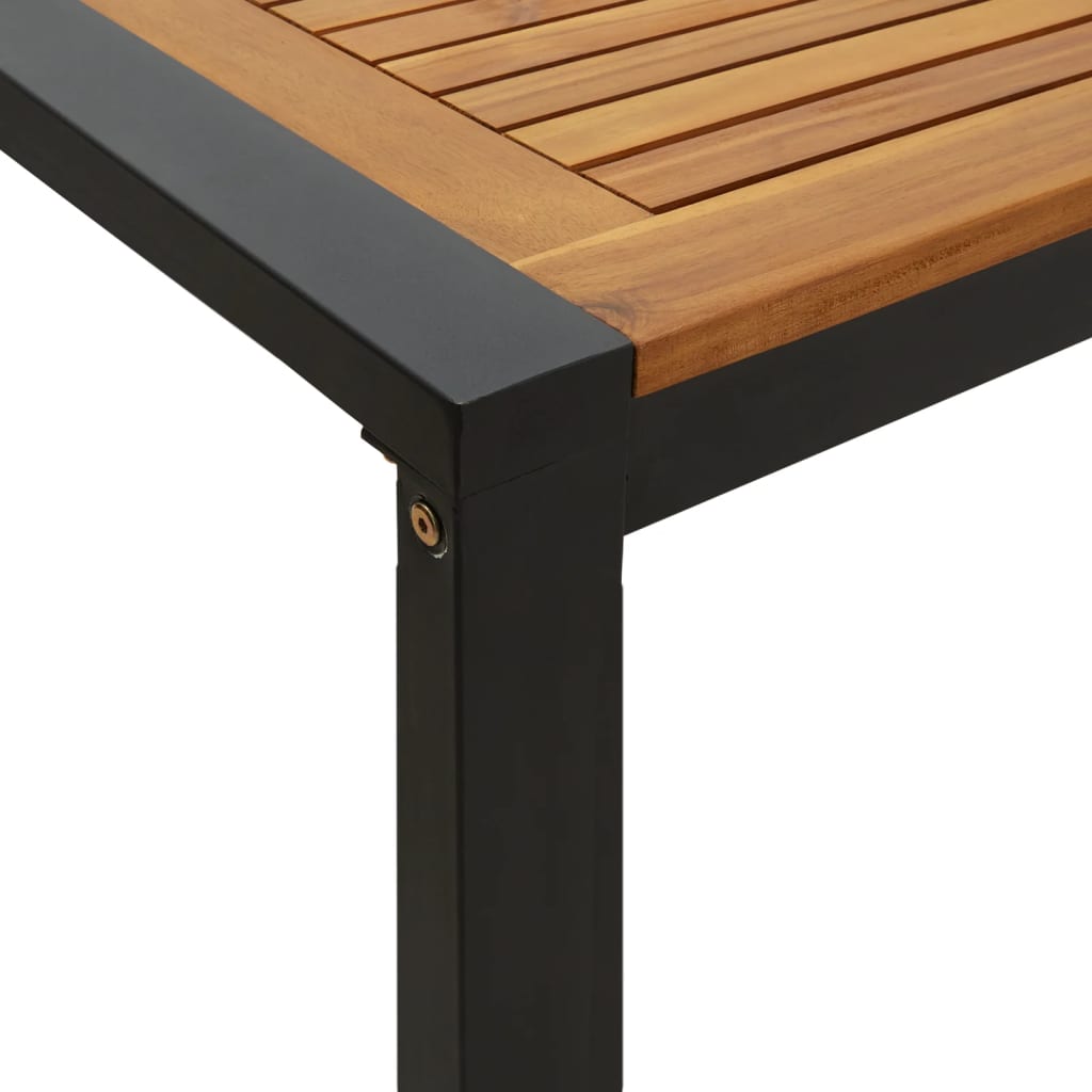 vidaXL Ensemble de salle à manger de jardin 5 pcs Bois d'acacia massif et métal