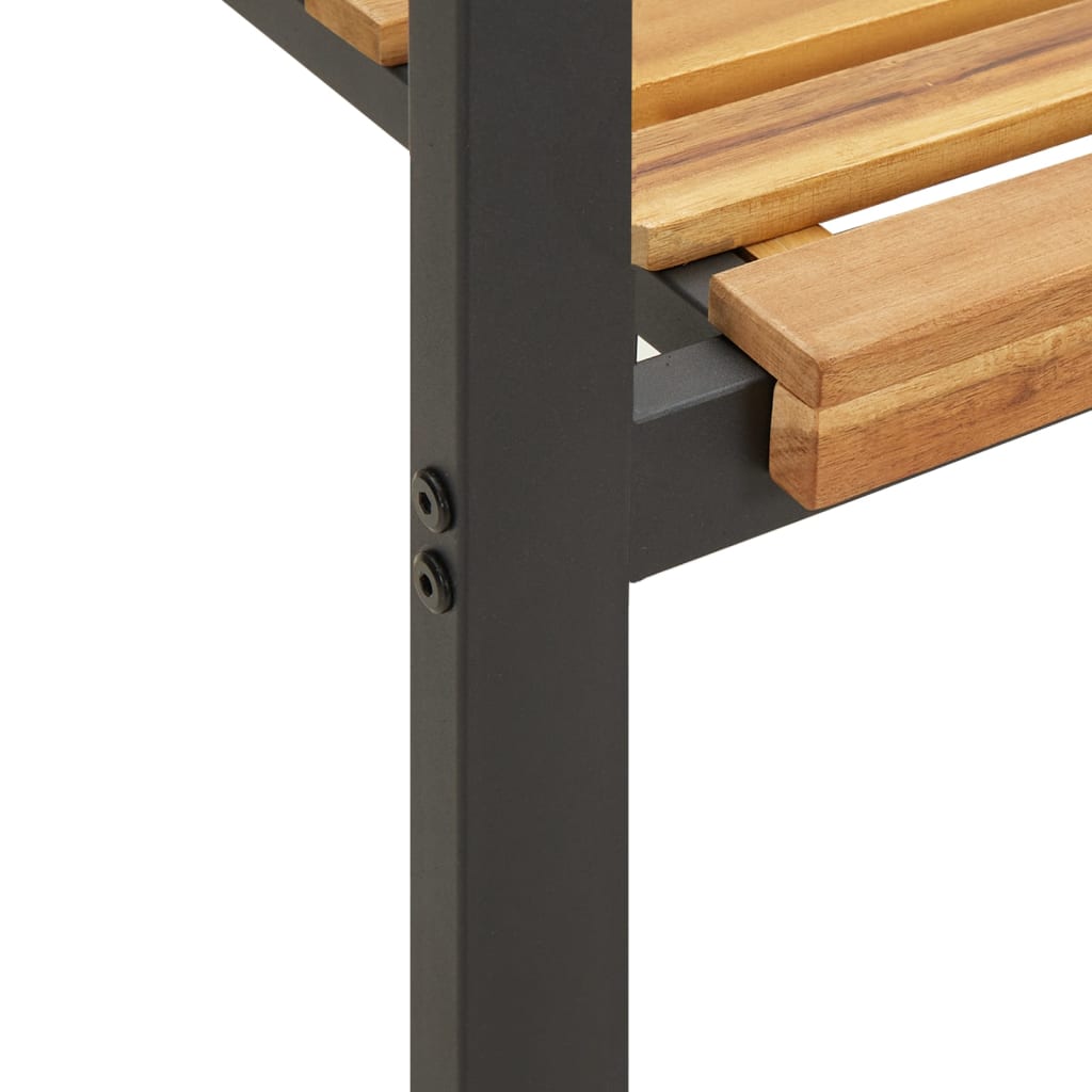 vidaXL Ensemble de salle à manger de jardin 5 pcs Bois d'acacia massif et métal