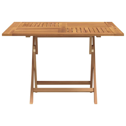 vidaXL Gartentisch Klappbar 110x110x75 cm Massivholz Teak