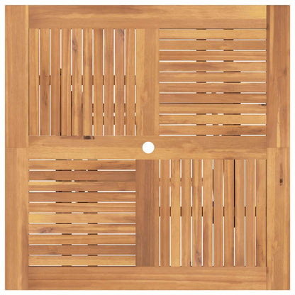 vidaXL Gartentisch Klappbar 110x110x75 cm Massivholz Teak