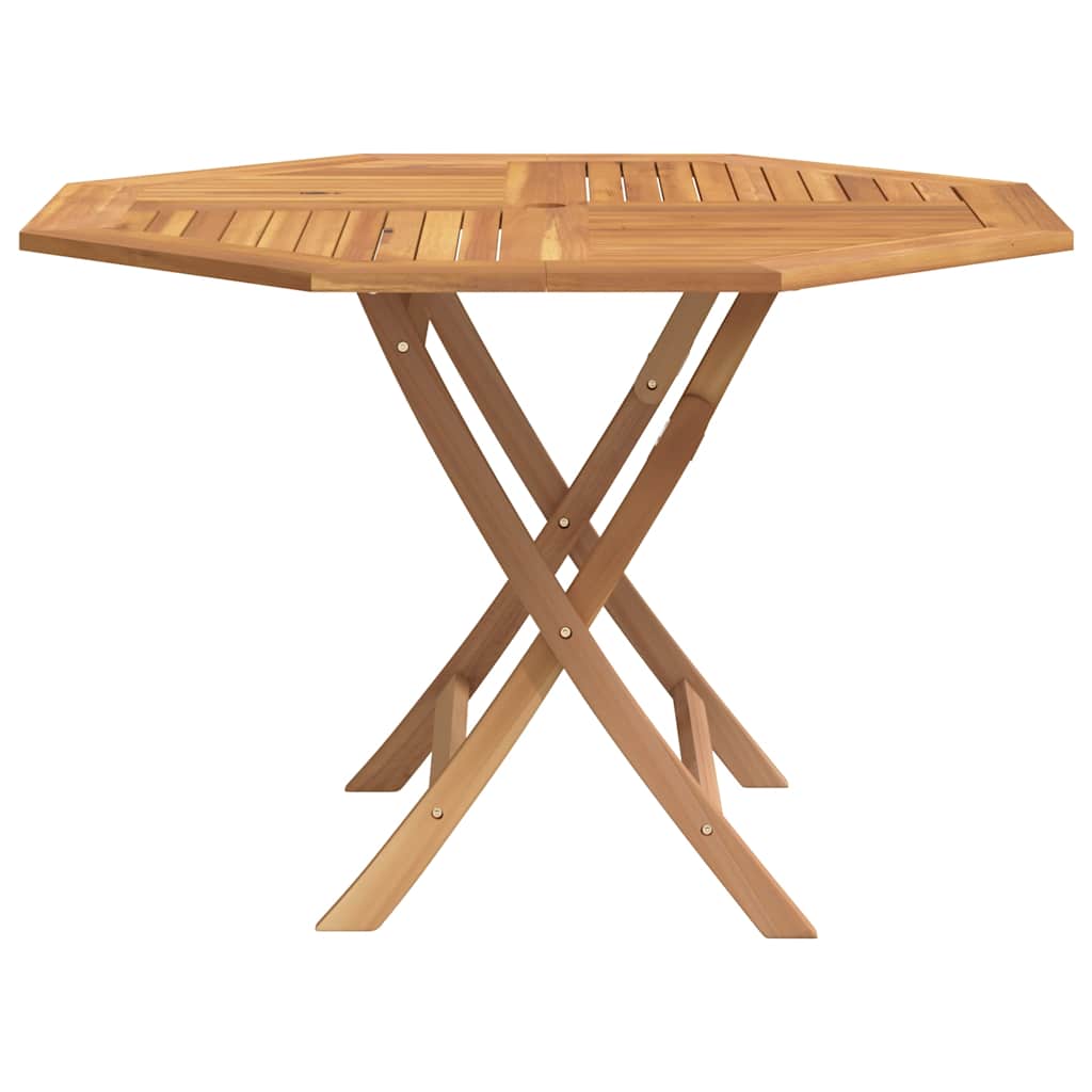 vidaXL Gartentisch Klappbar 110x110x75 cm Massivholz Teak