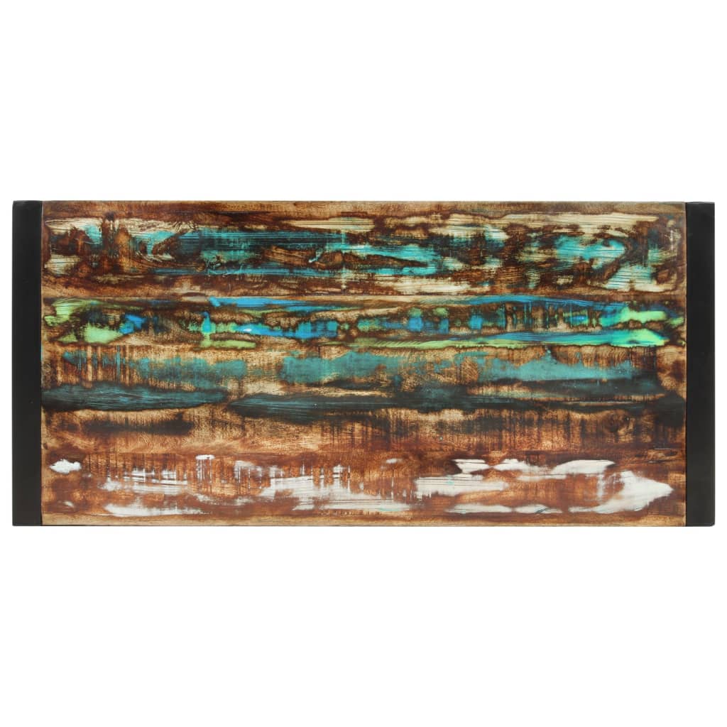 vidaXL Esstisch 120x55x76 cm Altholz Massiv