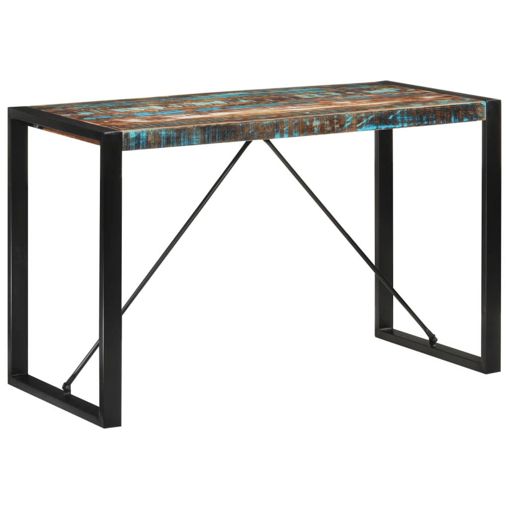 vidaXL Esstisch 120x55x76 cm Altholz Massiv