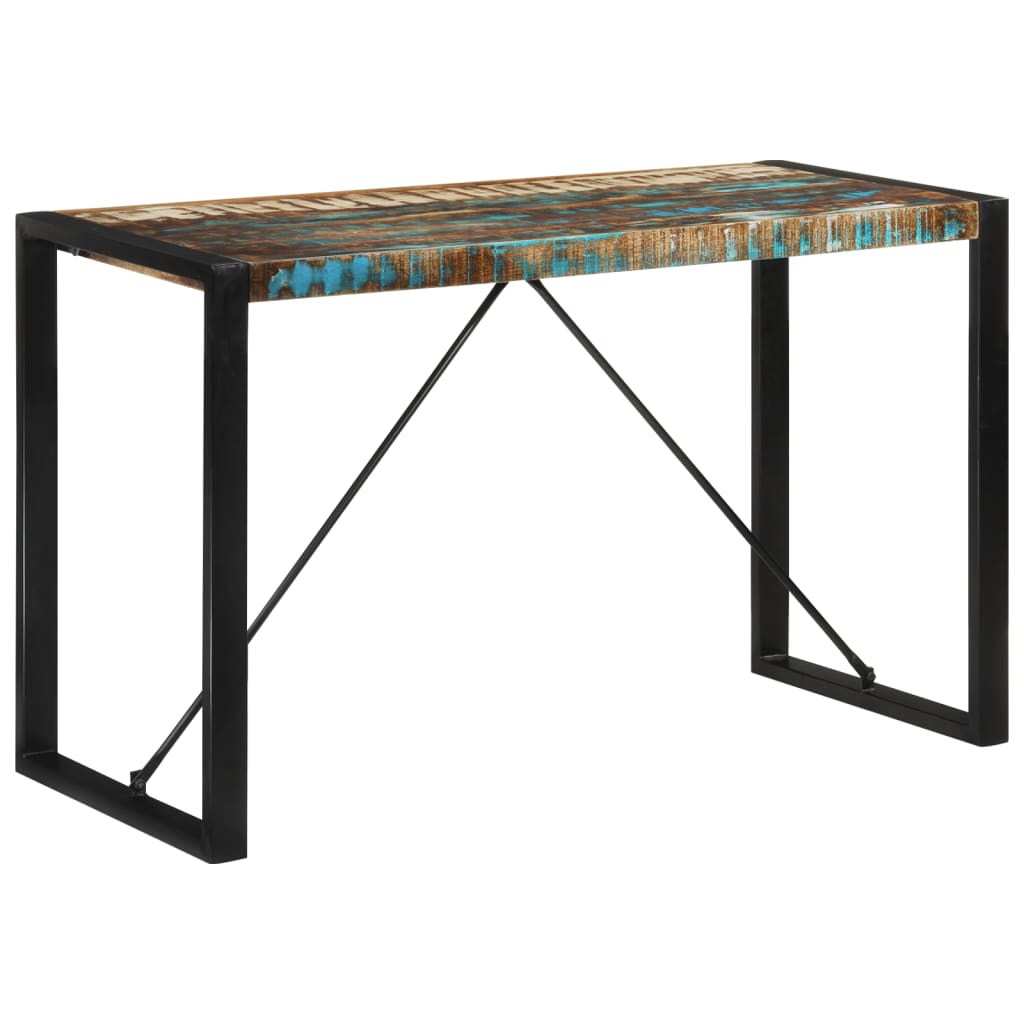 vidaXL Esstisch 120x55x76 cm Altholz Massiv
