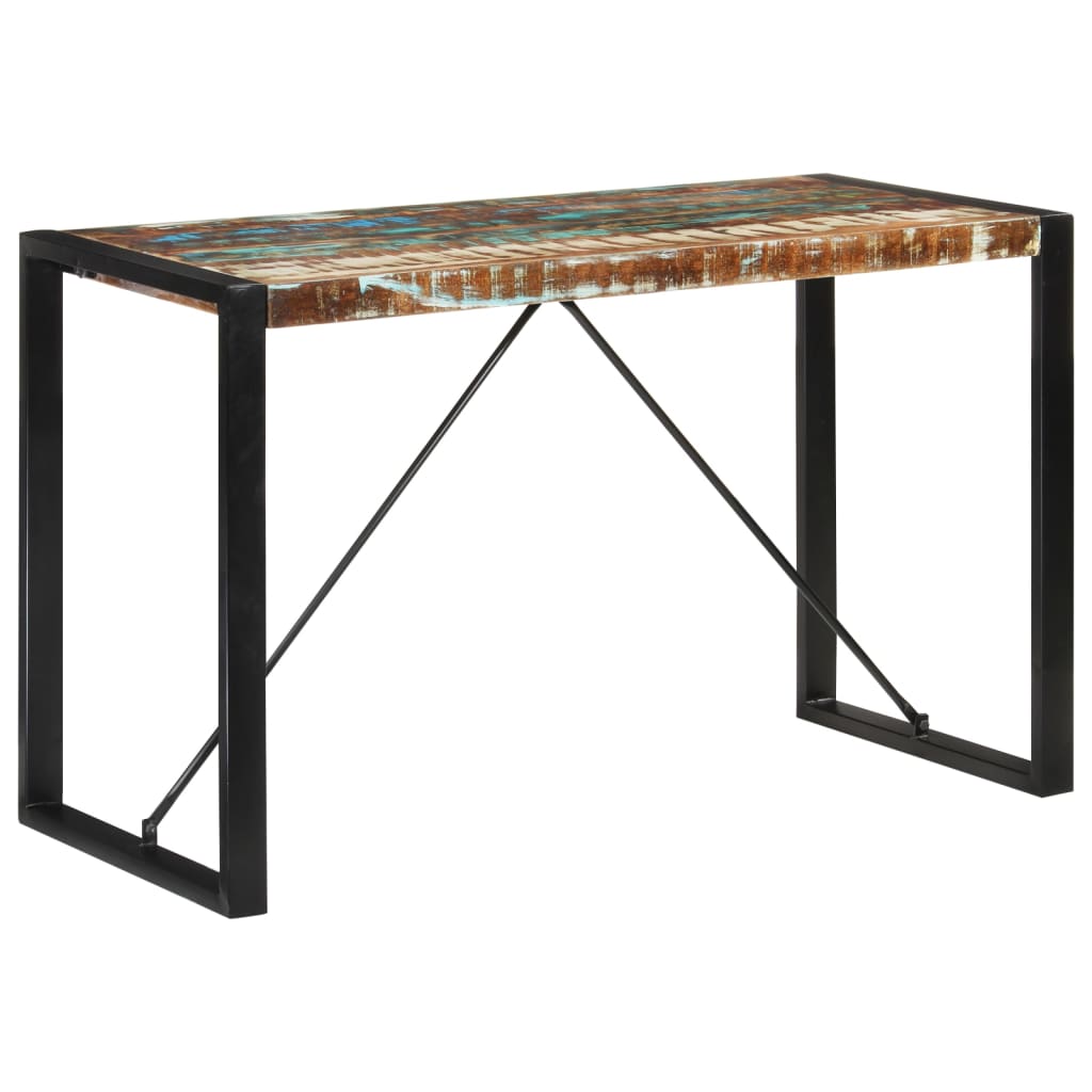 vidaXL Esstisch 120x55x76 cm Altholz Massiv