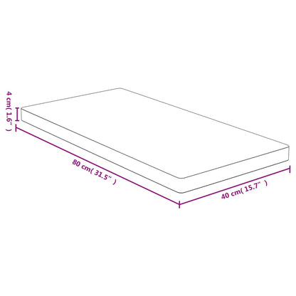 vidaXL Plateau de table 40x80x4 cm Bambou
