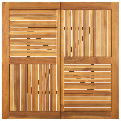 vidaXL Gartentisch 110x110x75 cm Massivholz Akazie