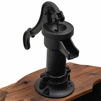 vidaXL Gartenbrunnen mit Pumpe 57x57x53 cm Massivholz Tanne