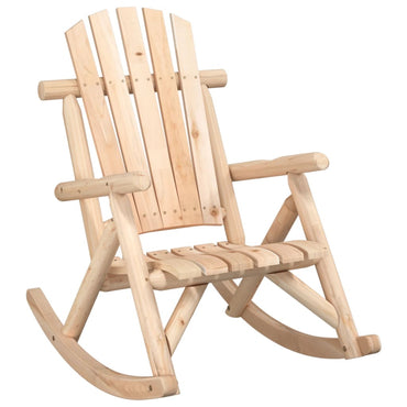 vidaXL Fauteuil à bascule de jardin 69x96x101 cm en épicéa massif
